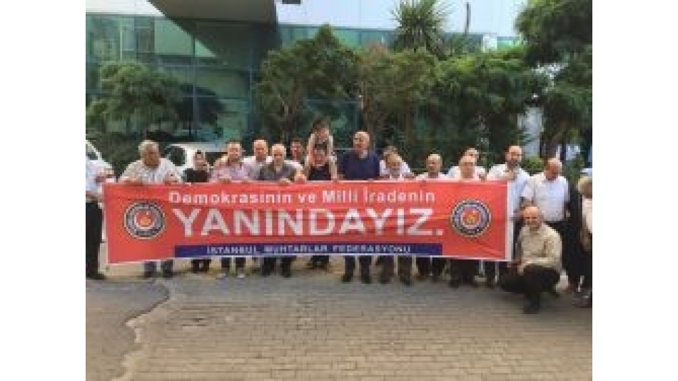 İSTANBUL MUHTARLAR FEDERASYONU TÜM İSTANBUL MUHTARLARIMIZLA BİRLİKTE TAKSİM MEYDANINDA AÇIKLAMA YAYINLADI.